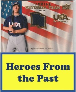 2008 UD USA Junior National Team Jerseys #USJR-KB Kyle Buchanan MEM 055-G