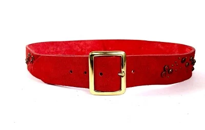 M L Cuero Reciclado Rojo Navidad Gamuza Cristales Por Nyovee Joed Colab 36 Foto 1 de 4