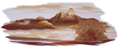 Casa rodante cámper autocaravana marrón Mountian gráfico mural ajuste pared remolque Foto 1 de 3