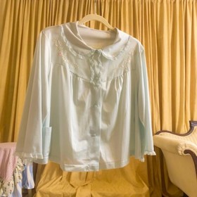 Blue Vintage Lingerie Baby light blue vintage sleeping shirt with lace around pe