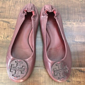 Tory Burch Ballerinas weinrot, Größe 7M - Bild 1 von 6