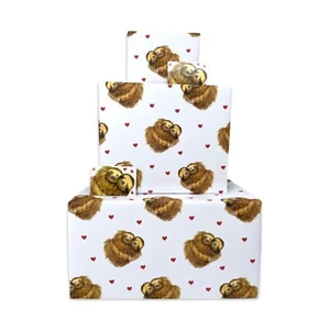 Sloth Wrapping Paper with Hearts - 2, 4 or 6 Sheets & Tags - Card Available - Picture 1 of 57