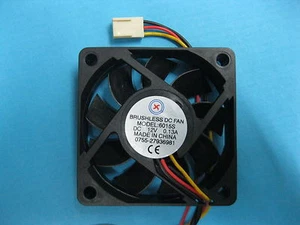 8 pcs Brushless DC Cooling Blades Fan 12V 6015S 60x60x15mm 3 Wire Sleeve Bearing - Bild 1 von 2