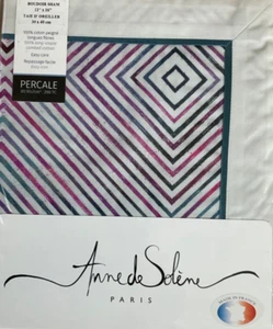 Anne de Solene Paris~1 BOUDOIR SCHEIN~100% Baumwolle~PERKAL~SELTEN~FRANKREICH~GRAFIK~NEU MIT ETIKETT~ - Bild 1 von 7