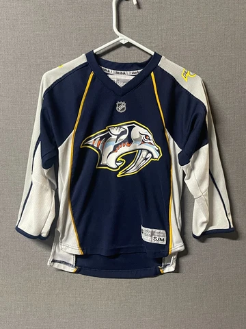 Nashville Predators Youth Jersey Small Blue Hockey Reebok NHL Weber 6 Cover