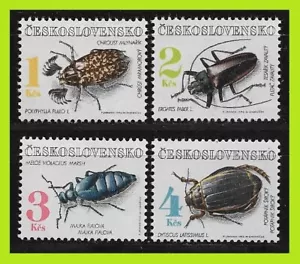 Cecoslovacchia 1992 Scarafaggi - Serie completa 4 francobolli - nuovi di zecca - Foto 1 di 2