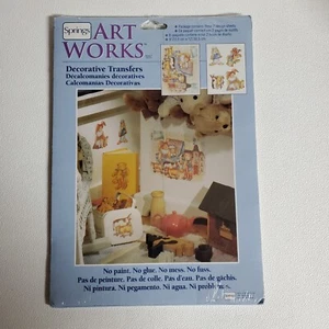Springs Art Works Decorative Transfers 2 Sheets Toy Time Indoor Outdoor USA NOS - Picture 1 of 9