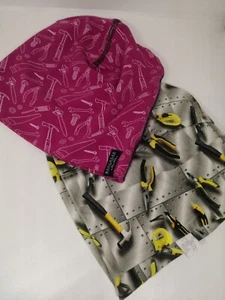 Lot of 2 Hat| Clas Ohlson Workwear Pink + Morill Hat Multicolor Cotton One Size - Picture 1 of 12