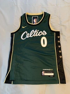 Jayson Tatum Boston Celtics 2022/23 City Edition Nike Dri-Fit Jersey Youth M NWT - Picture 1 of 8