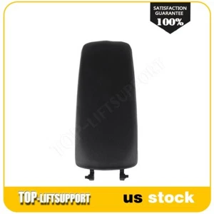 PU Leather Center Console Arm Rest Box Cover Lid Fit For Audi 2002-2007 Black - Picture 1 of 7