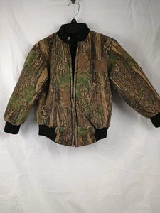 Unbranded Boys size 6 jacket camouflage quilted full zip long sleeve - Picture 1 of 15