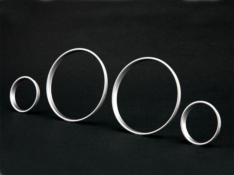 For BMW E39 M5 E38 E53 X5 Cluster Dashboard Dial Gauge Rings SILVER - Image 1 of 3