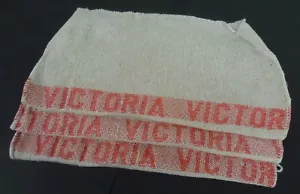 3 Putzlappen - " VICTORIA " - mit Einwebung der Motorradmarke - für Bordwerkzeug - Bild 1 von 2