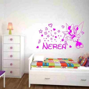 Pegatina Vinillo HADA MINNIE Nombre Habitación PERSONALIZADO infantil  - Bild 1 von 1
