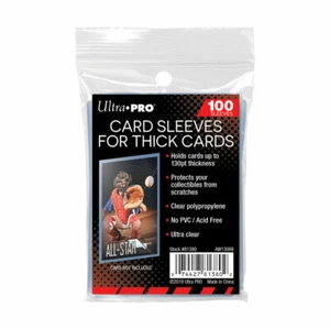 Ultra Pro 130pt Thick Card Soft Sleeves 100, 200, 500, 1000, & 5000 - Picture 1 of 1