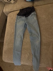 Maternity Full Panel Skinny Black Jeans Old Navy  - Picture 1 of 3