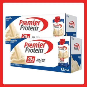 24 X Premier Protein Vanilla Protein Shake, Low Fat, 325mL - Picture 1 of 5