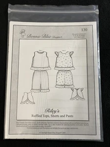Bonnie Blue Designs RILEY’S Top,Short,Pant(6,12,18,24 mo 3,4,5,6 yrs) NEW UNCUT - Picture 1 of 2