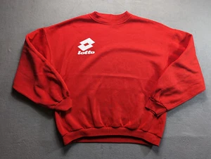 Vintage Lotto Red Sweatshirt Mens size L - Picture 1 of 23