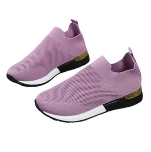 Women's Orthopedic Sneakers, Cushion Platform Diabetic Walking Shoes Slip On - Picture 1 of 19