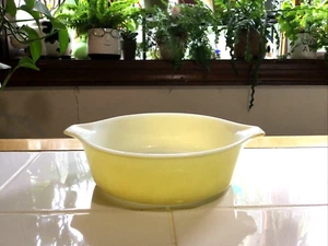 Vintage Pyrex # 471 (1 Pint) hellgelbe Kasserolle ohne Deckel - Bild 1 von 9