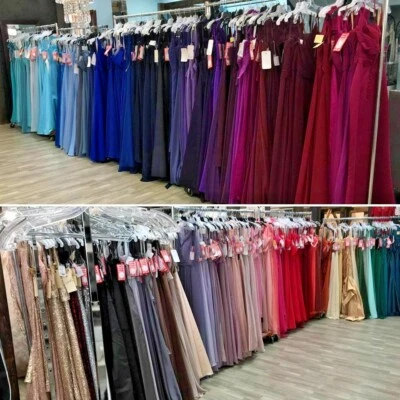 Lot of 5 Bridesmaids Formal Dresses, Samples, Designer Stamped, Reg $2000+  - Image 1 of 4