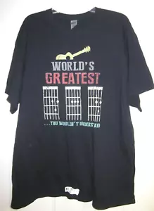 GILDAN MEN'S 2XL SHORT SLEEVE T-SHIRT "WORLD'S GREATEST DAD" BLACK NEW W/ TAG!!! - Picture 1 of 3