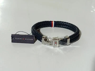 Tommy Hilfiger Herren Leder Armband 2790362 blau - Bild 1 von 4