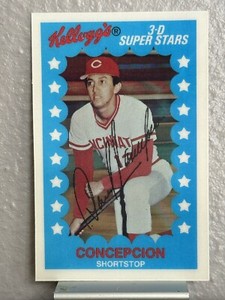 1982 Kellogg’s 3-D Super Stars Baseball #22 Dave Concepcion Cincinnati Reds