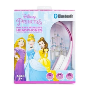  Bluetooth Headphones Wireless Disney Princess Kid-Safe Wireless Headphones Gift - Picture 1 of 4
