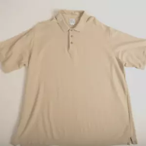 Field Gear Collared Sweater 3 Button Short Sleeve Size 2XL Beige 100% Cotton - Picture 1 of 6