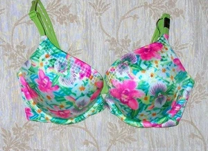Neu mit Etikett Victoria Secret sehr sexy Push-up-BH mit Blumenverzierung 32D - Bild 1 von 2