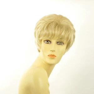 Perruque femme courte blond doré méché blond très clair BRANDY 24BT613 - Imagen 1 de 9