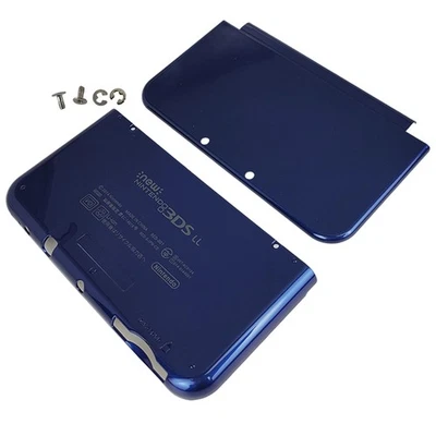 For New Nintendo 3DS XL LL Blue Top Bottom Cover Replacement Housing Shell Case - Image 1 of 4