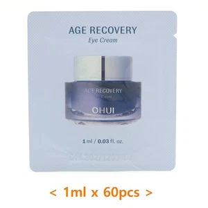 O HUI Age Recovery Eye Cream 1ml x 60pcs Anti Wrinkle Firming Elastic K-Beauty - Picture 1 of 4