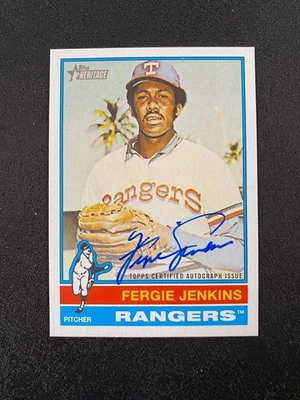 2025 Topps Heritage #ROA-FJ Fergie Jenkins Real One Auto c305 Foto 1 de 2