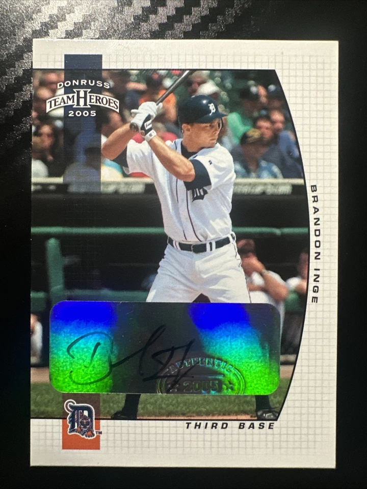 2005 Donruss Team Heroes - Autographs #116 Brandon Inge (AU) (C3) - Image 1 of 2