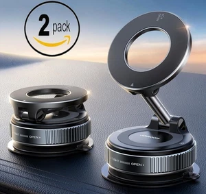 Soporte magnético para teléfono de coche 2025, fuerte montaje de succión para MagSafe, rotación 360° - Imagen 1 de 39