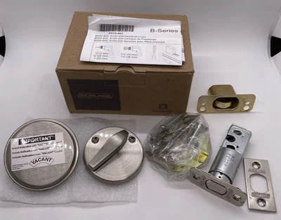 SCHLAGE Door Bolt Occupancy Indic B571  619 One Sided Deadbolt Satin Nickel - Image 1 of 4