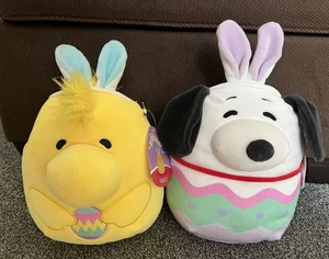 Squishmallows Peanuts Snoopy And Woodstock Set Easter NWT - Picture 1 of 12