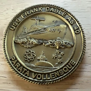 USS Frank Cable (AS-40) Salvage Diver outstanding officer, Capt Leo Goff Coin - Picture 1 of 7
