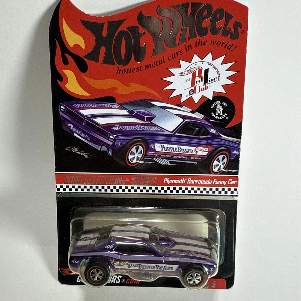 ホットウィール　2004RLC　プリムス バラクーダ　黒ストライプ　8千個限定 ホットウィール 2004RLC プリムス バラクーダ 黒ストライプ 8千個限定