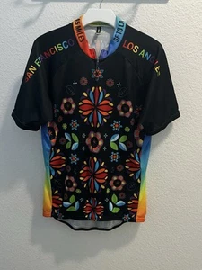 Voler Cycling Mens Classic Floral Aids Jersey Multi Size XL - Picture 1 of 4