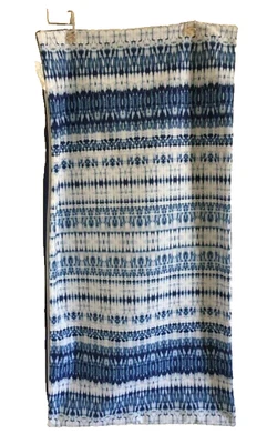 Large Artisan Deluxe Abstract Blue Mix Abstract Design Cushion Cover 17" x 34" - Image 1 of 3