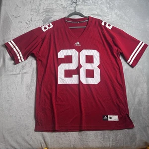 Wisconsin Badgers Trikot Herren 2XL rot Adidas NCAA Football Jersey #28 Monte Ball - Bild 1 von 12