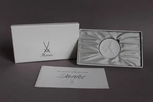 Meissen Porzellan Medaille Freiherr Drais von Sauerbronn D 5 cm - Picture 1 of 7