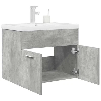 Mobile da Bagno con Lavabo Integrato Rovere Sonoma vidaXL - Immagine 1 di 4