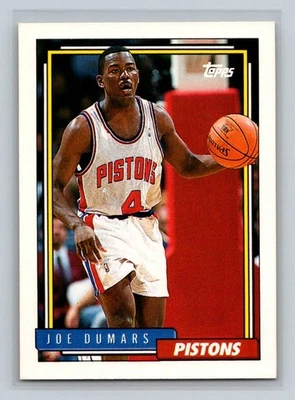 1992-93 Topps #347 Joe Dumars Detroit Pistons Basketball Card - Image 1 of 2