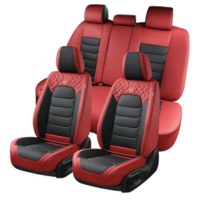 Car Seat Covers Full Set, Leather Seat Cover, Front and Rear Seats 5 Seat Waterp - Picture 1 of 24