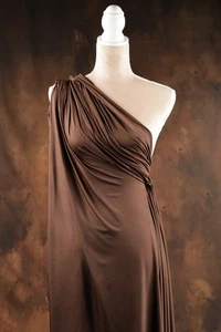 Brown Venechia 4-Way Stretch Fabric by the Yard 60" Wide 1266 - Picture 1 of 9
